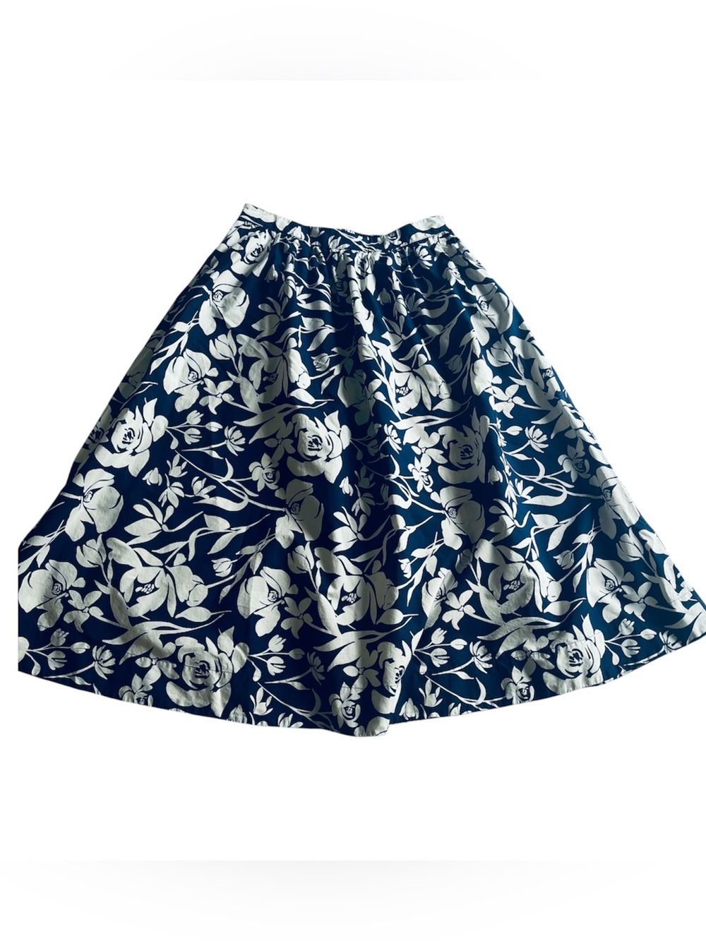 100% cotton a new day Cottagecore, Coastal Grandmother, picnic A-Line skirt M